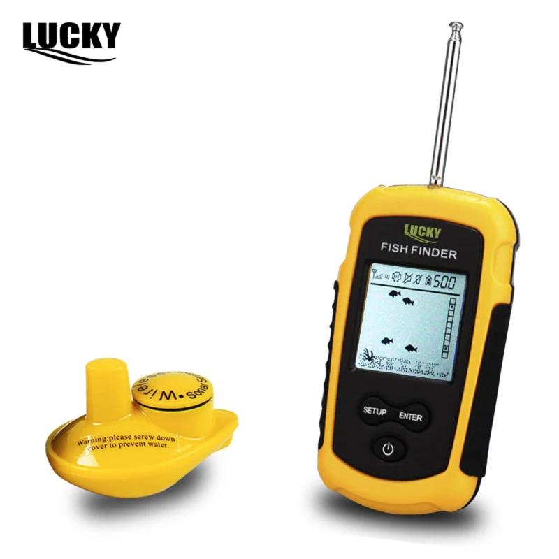 Эхолот рыболокатор LUCKY беспроводной эхолот глубина 40 м для океанской озерной