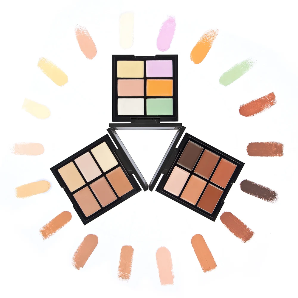 Concealer Makeup 6 Colors Cream Base Palettes Matte Contouring Foundation Face Facial Cosmetic Set Contour | Красота и здоровье