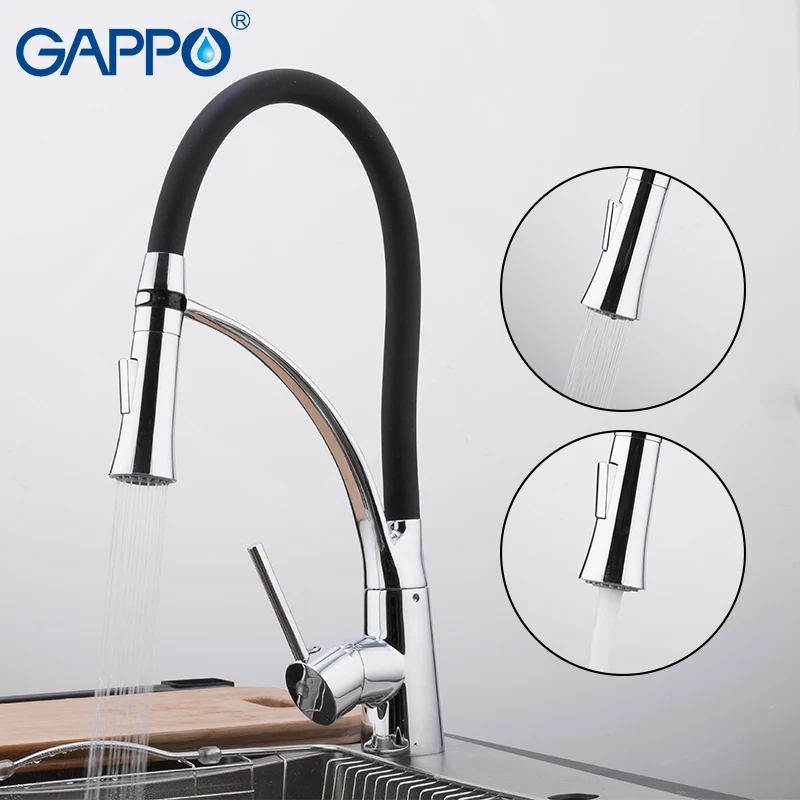 

GAPPO kitchen faucet Single Handle Pull Out Kitchen Tap 360 Degree Water Mixer deck mounted faucets Torneira De Cozinha