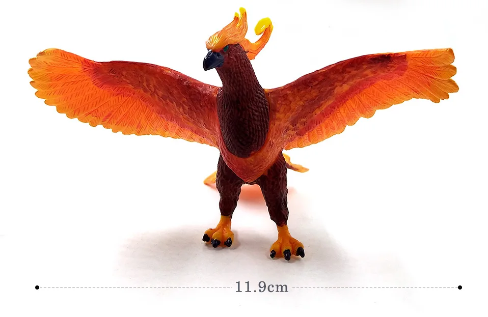 Птица Феникс Archaeopteryx Статуэтка динозавра имитация животного модель домашнего декора миниатюрное украшение для сада в виде Феи аксессуары