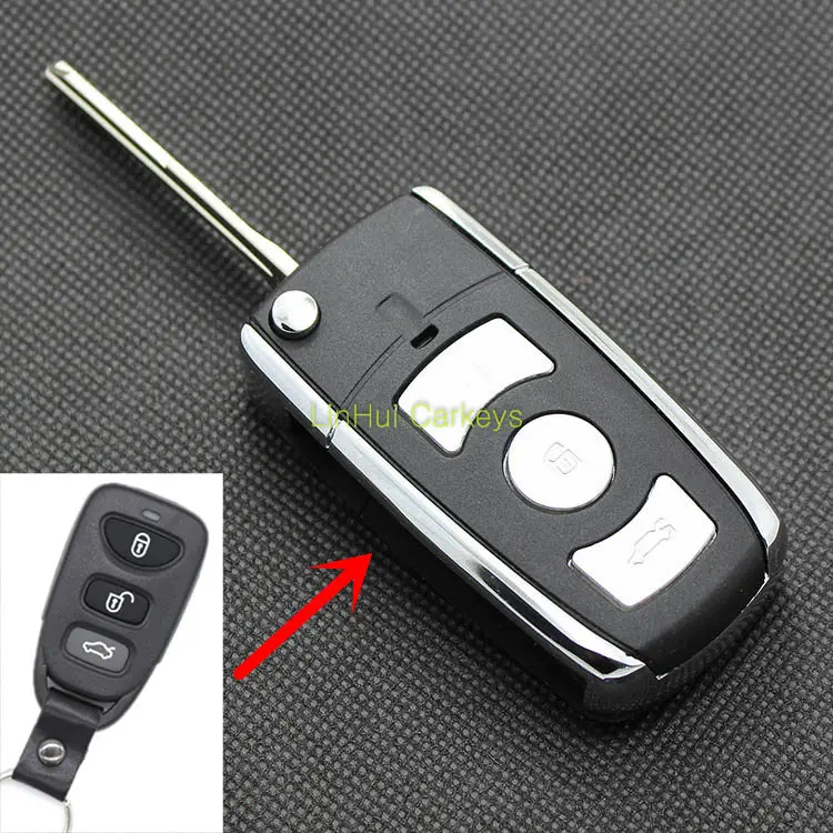 

PINECONE for KIA CERATO Remote Key 3 Buttons Uncut Blade Remote Blank Key Shell 1 PC