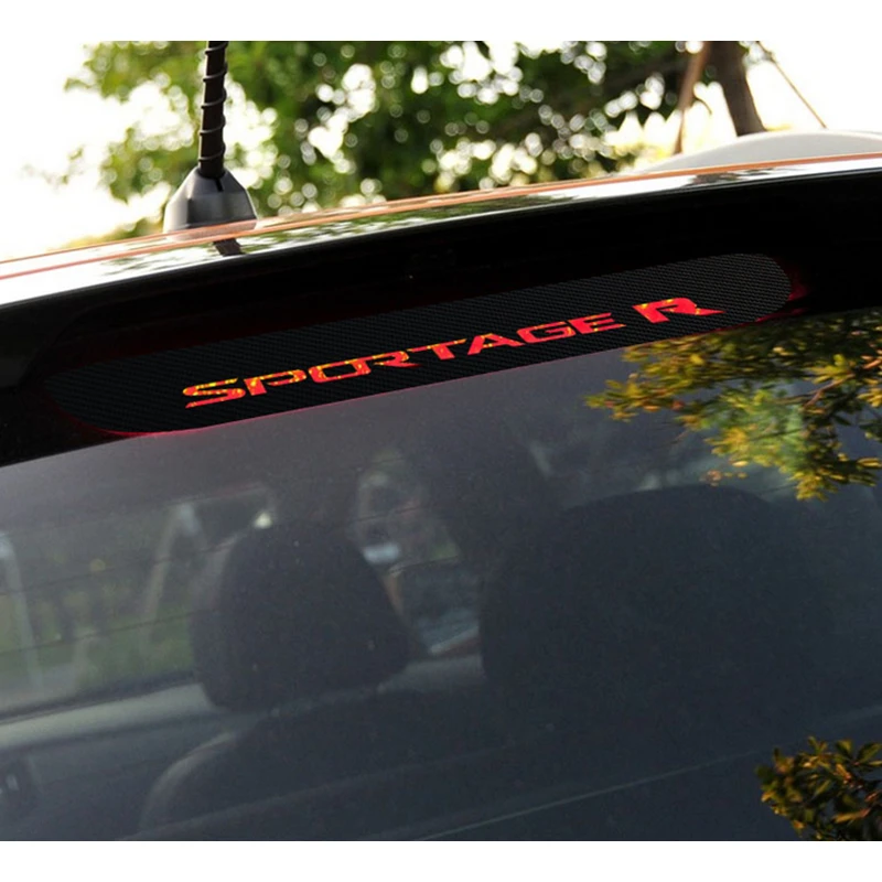 Автомобильный стоп светильник сигнал из углеродного волокна 3D наклейка s