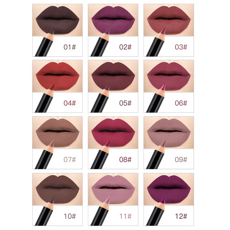 Водостойкая матовая помада карандаш для губ 1 шт.|Карандаш губ| |