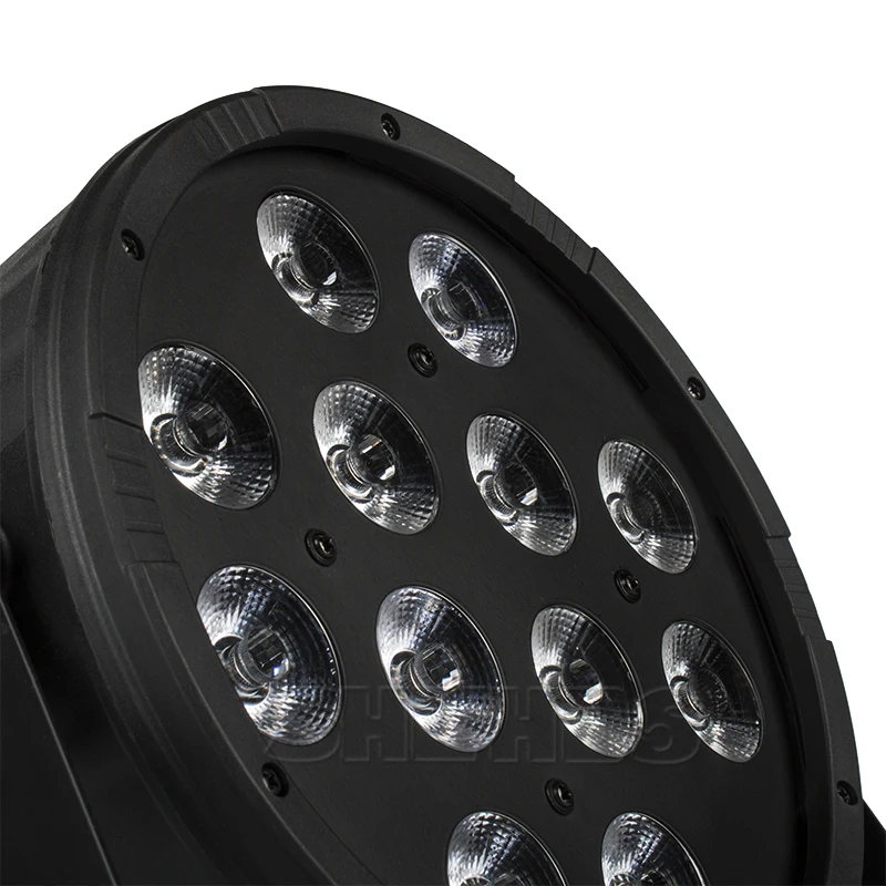 Новый светодиодный плоский светильник SHEHDS Par 12x12W RGBW 4 в 1 DMX512 сценический эффект