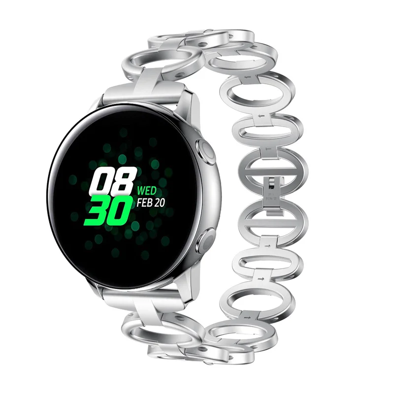 20 мм сменный ремешок из нержавеющей стали для samsung Galaxy Watch Active @ JH | Электроника
