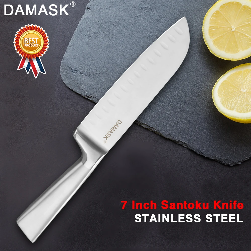Damask японский инструмент для очистки овощей сантоку нарезки хлеба шеф повара