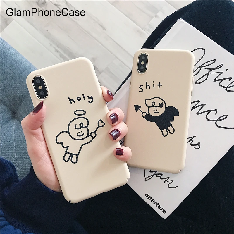 Простой милый мультяшный чехол GlamPhoneCase для iPhone X XR XS Max 8 7 6s Plus 7plus 8plus|Бамперы| |