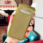 Блестящий Мягкий чехол из ТПУ с бриллиантами для Samsung S10e S10 + Note 9 A6 A8 A7 2018 A750, Тонкий блестящий чехол для телефона с покрытием