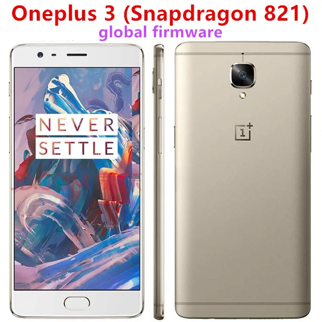 Oneplus 3 смартфон с 5 дюймовым дисплеем четырёхъядерным процессором Snapdragon 820 ОЗУ 6 ГБ