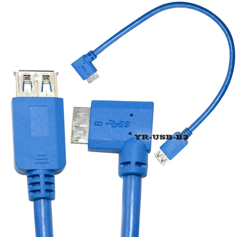 30 см USB 3 0 A гнездо штекер Micro B 90 градусов кабель с левым углом|left angle|jack to micro usbfemale usb