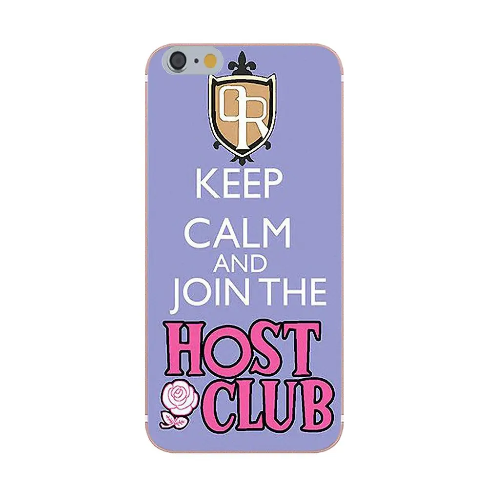 Oedmeb Мягкий ТПУ чехол с художественным принтом для Apple iPhone 4 4S 5 5C 5S SE 6 6S 7 8 Plus X Ouran