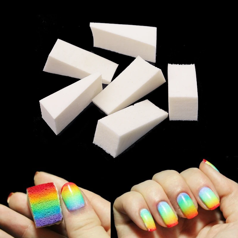 

24Pcs Soft Sponges Gradient Nail Art Stamper Tools Color Fade Manicure DIY Creative Nail Accessories Supply Tool