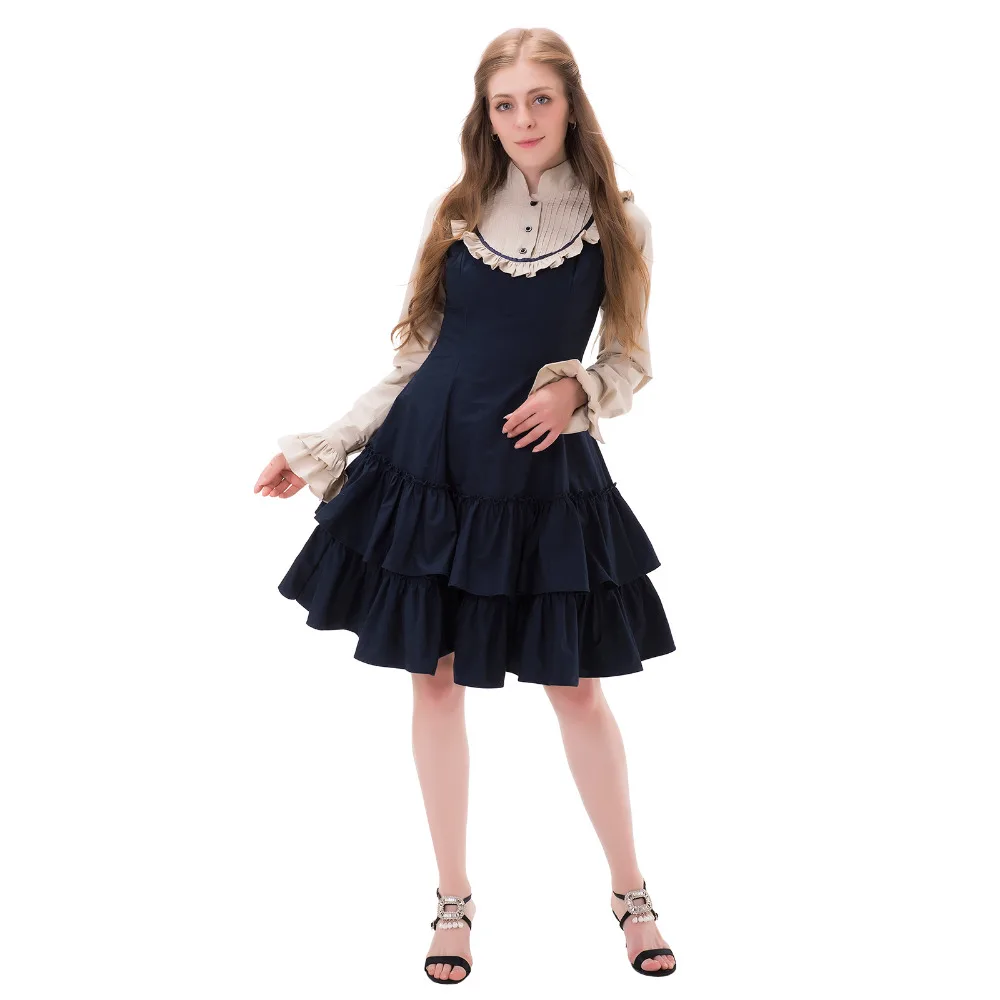 Элегантное готическое платье в стиле стимпанк винтажная викторианская готика