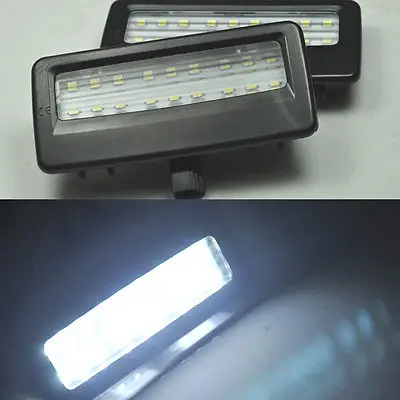 2 шт. Ксеноновые белые светодиодные зеркальные козырьки для