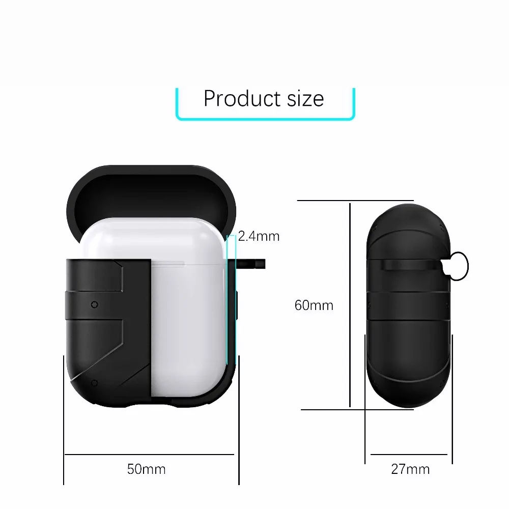 Для AirPods чехол роскошный спортивный противоударный чехол беспроводной Bluetooth чехол для гарнитуры силиконовый чехол для наушников для Air Pods зарядная коробка