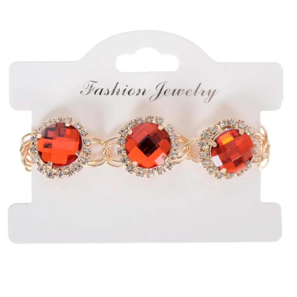 Мода новые летние модные круглый Ювелирные изделия из кристаллов браслет и