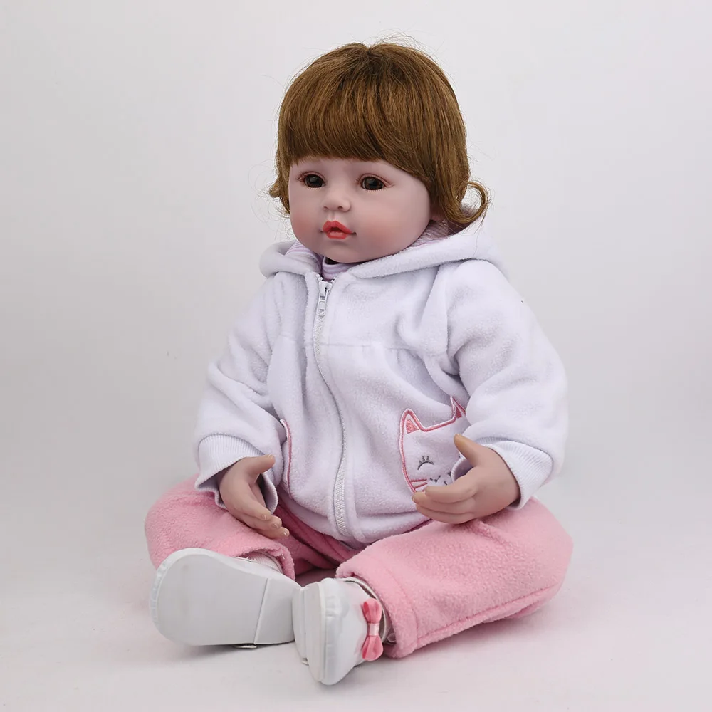 55 см NPKDOLL Reborn детский для новорожденных девочек куклы принцессы Детский