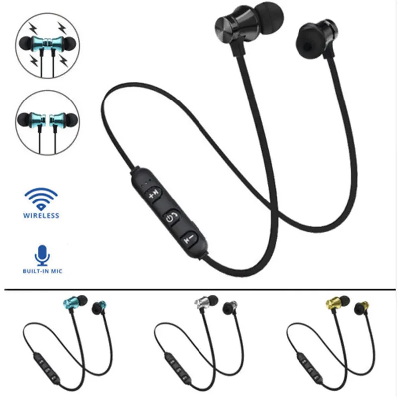 Магнитные беспроводные Bluetooth наушники гарнитура V4.2 спортивные