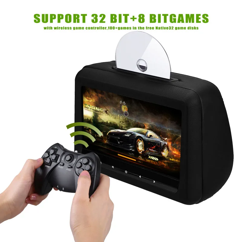 2 шт. автомобильный DVD плеер на подголовник 10 1 дюйма с FM/IR/USB/SD(MP5)|monitor dvd player|headrest