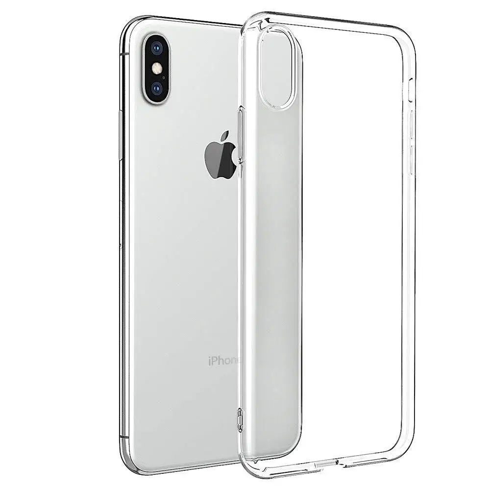 Ультратонкий Прозрачный мягкий чехол из ТПУ для iPhone X тонкий прозрачный