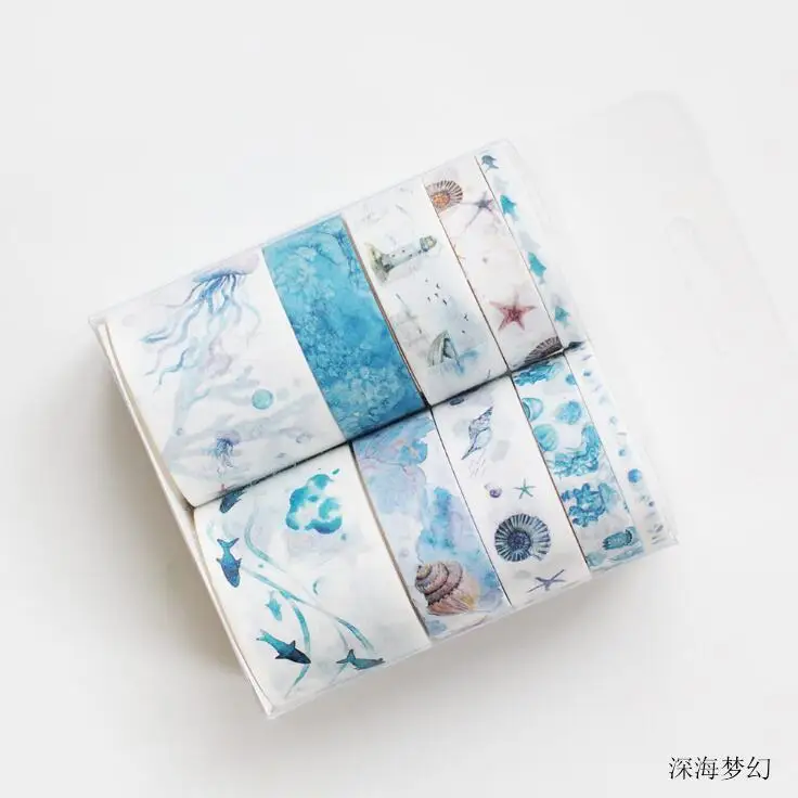 10 шт./компл. васи лента Starry sky Маскировочная Kawaii washitape рождественские наклейки