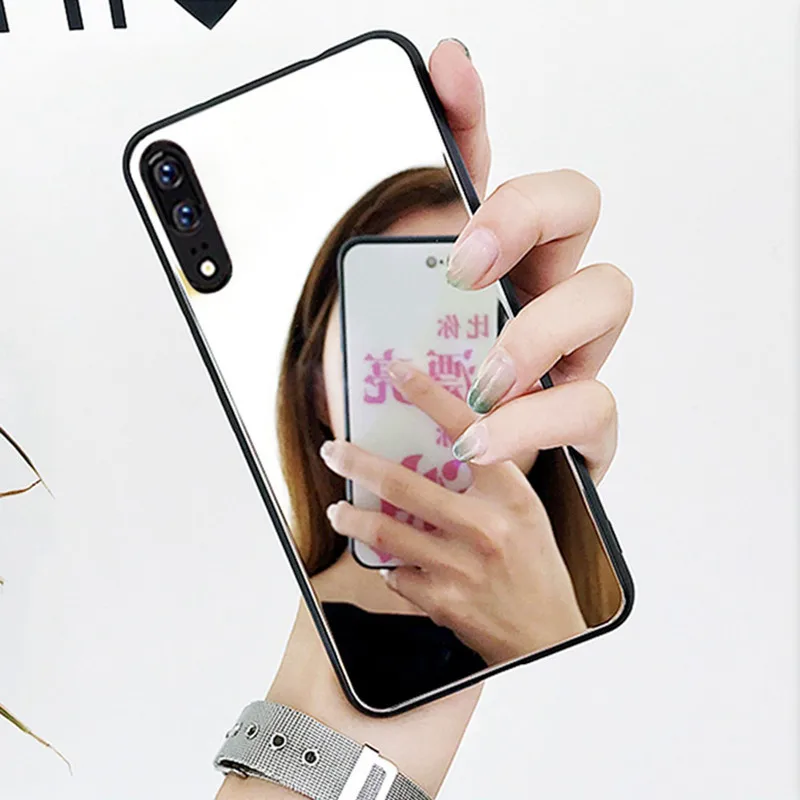 Зеркальный чехол для Huawei honor 9 10 lite p smart Y5 Y6 2019 plus 8x 8a mate iphone 7 8 X XR XS MAX 6s|Бамперы| |