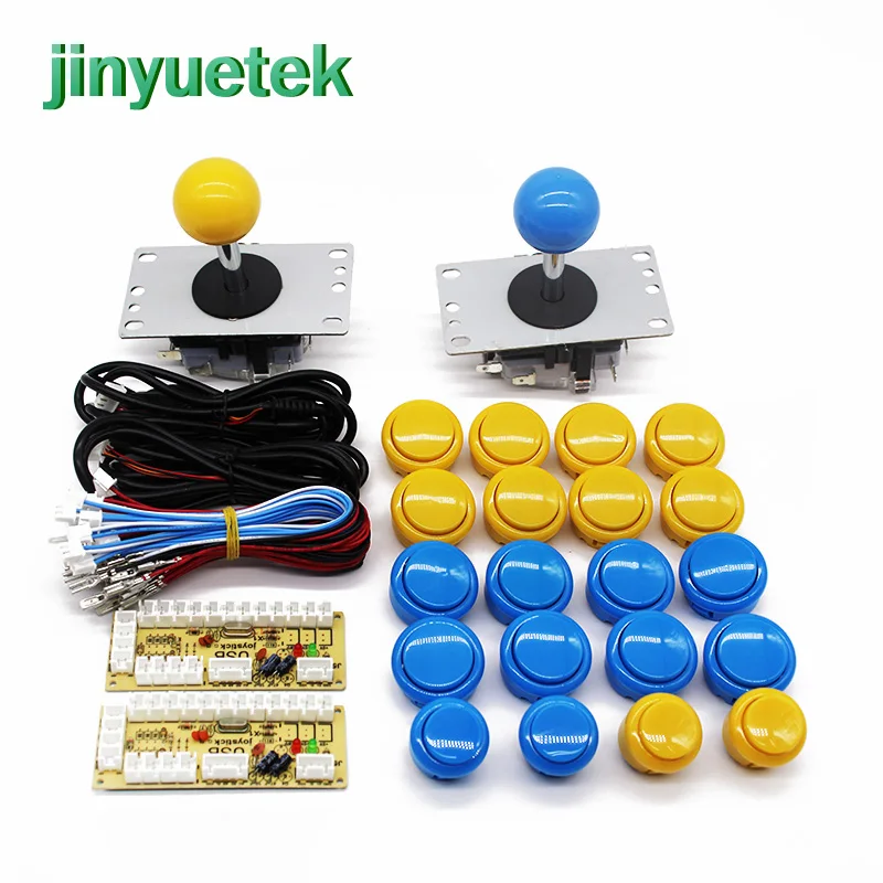 Новая версия diy аркадный комплект 2 плеер led raspberry maquina контроллер Аркада jugadores