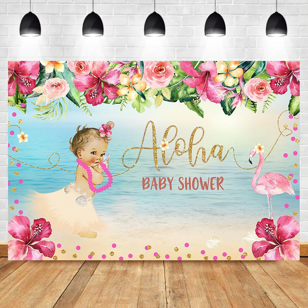 Декорации с фламинго пляжный летний фон для фотосъемки маленькой принцессы