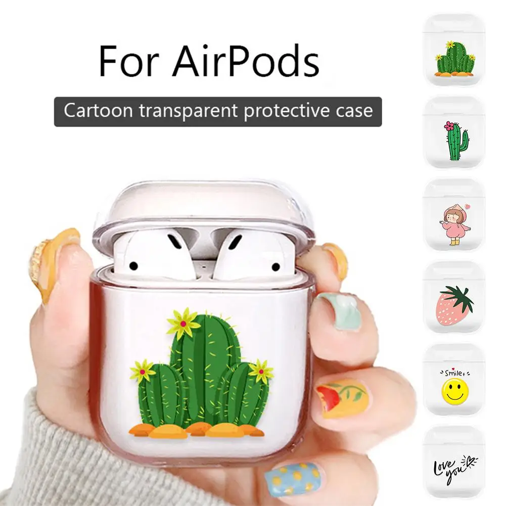 Мультяшный чехол для беспроводных Bluetooth наушников силиконовый с зарядным