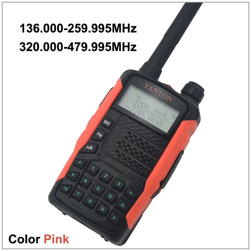 Двухдиапазонное FM Портативное двухстороннее радио YANTON GT-03 TX &amp RX с 136 000-259 995 МГц и