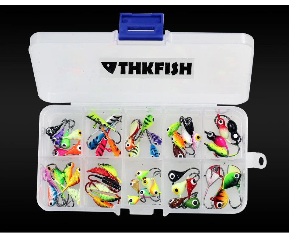 54 шт./кор. зимней приманка на рыболовный крючок 1,1g-2,5g Lead Jig Head Крючки приманки Jig Head удочка рыболовные снасти