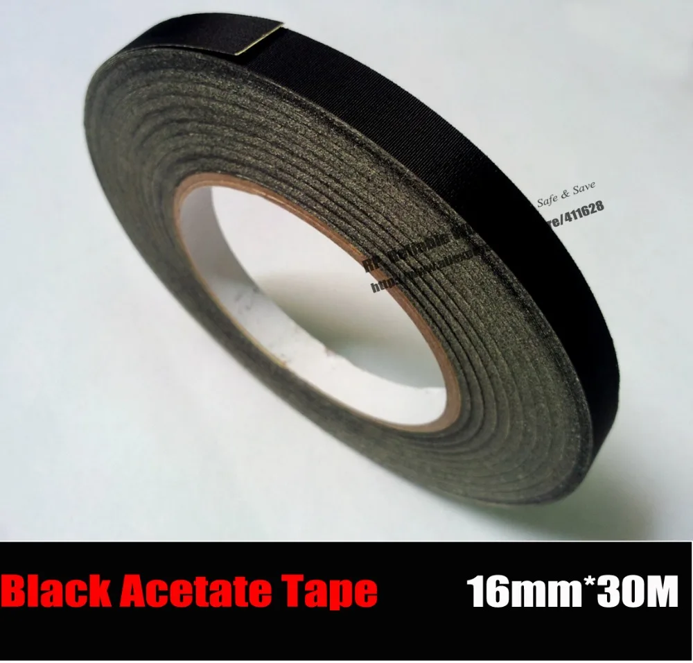 

(16mm*30M) Insulation Black Acetate Cloth Tape, High Temperature Resist, LCD Screen Repair