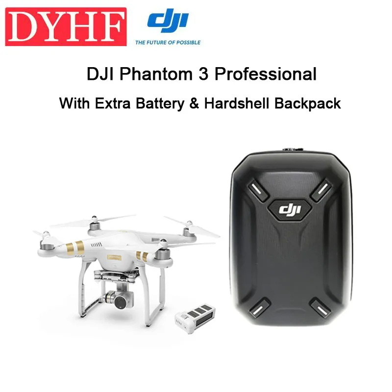 Джи фантом 3 профессиональный с дополнительной батареей и Hardshell рюкзак ( DJI