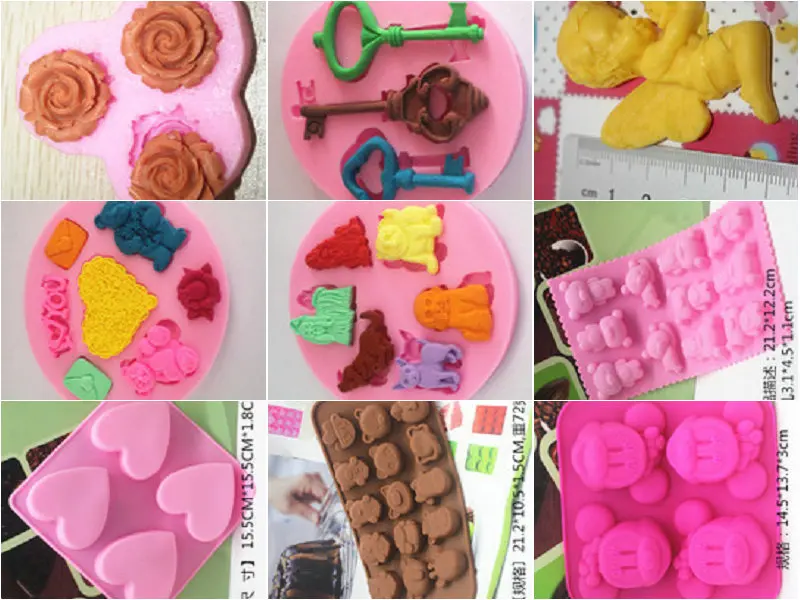 

1 pcs Mini silicone chocolate mould Pudding jelly diy decoration mold baking tools