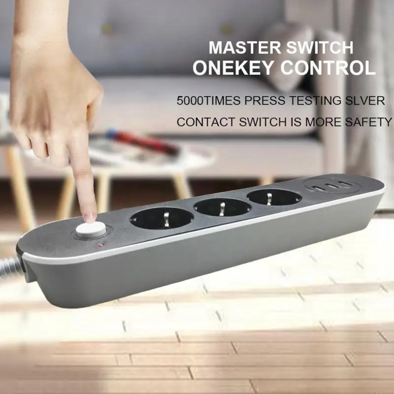 Smart USB разъем питания розетка ЕС штекер перегрузка переключатель зрядник для