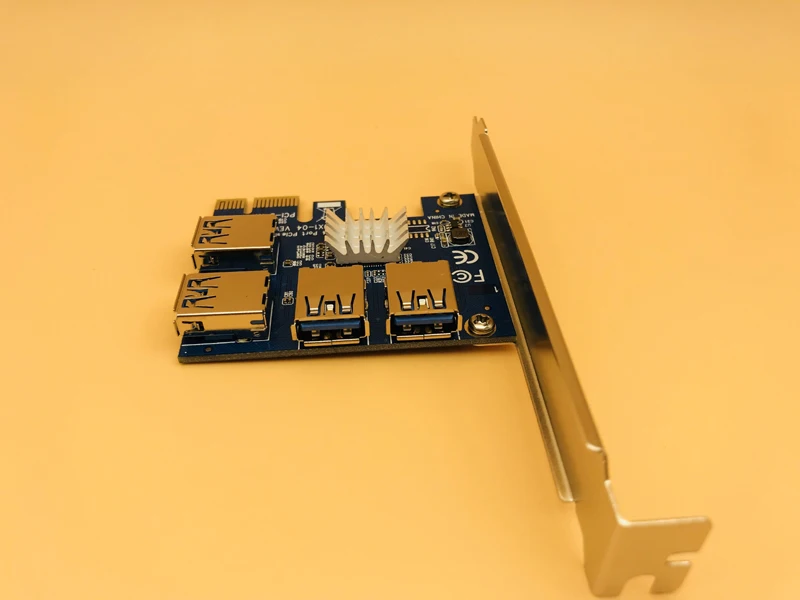 Лидер продаж PCI Express E 1x до 16x1 4 PCIE Райзер карта USB 3 0 слот множитель концентратор