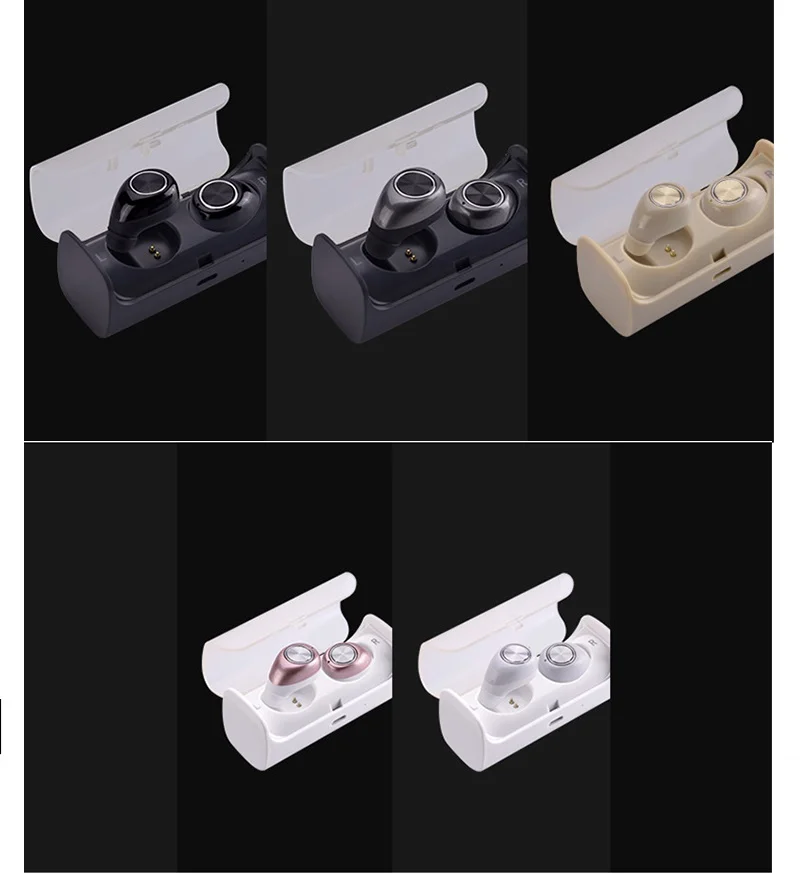 Невидимые bluetooth наушники зарядный чехол мини беспроводная гарнитура