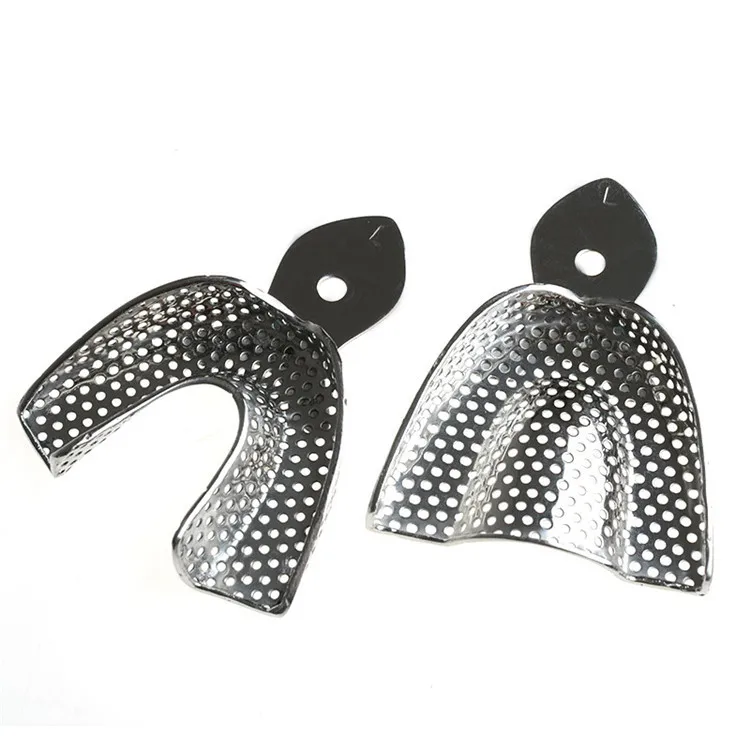 Стоматологическое впечатление из нержавеющей стали лоток для зубного ряда