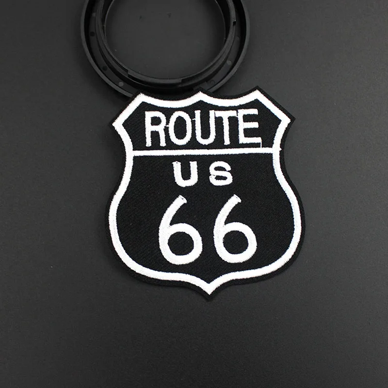 Модные размер 7 9*7 3 см Route 66 патчи железные наклейки полоски на одежду значки