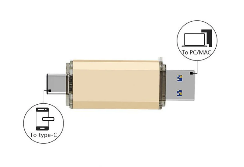 Флеш-накопитель OTG 128 ГБ, USB флеш-накопитель 128 ГБ, 64 ГБ, 32 ГБ, 16 ГБ, 8 ГБ, флеш-накопитель Memoria, USB 3,0, флеш-диск, карта памяти для устройства type-C