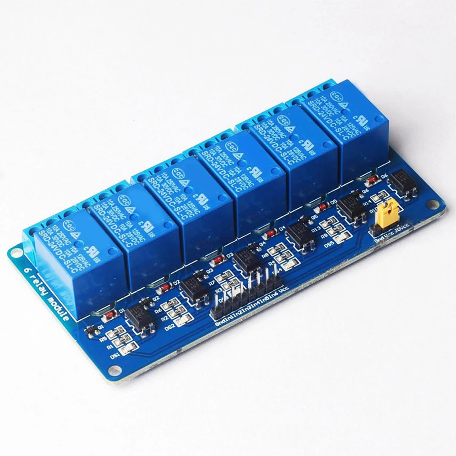 5 в 6 канальный релейный модуль с подсветильник кой для PIC ARM DSP AVR Raspberry Pi|relay module|module