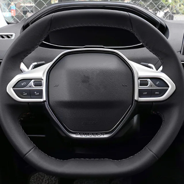Для Peugeot 508 сомнения очаровательно SW GT 2019 ABS Матовый Рулевое колесо украшения