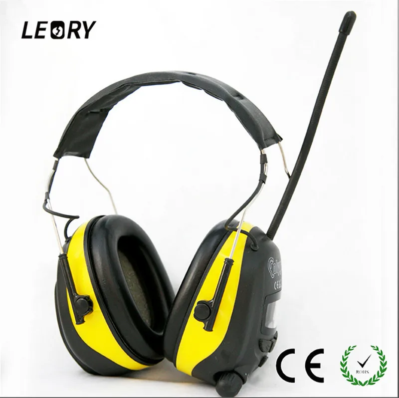 LEORY NRR 28dB электронный слуховой протектор AM FM радио наушники для женщин электронная съемка гарнитура с ЖК-дисплеем - Цвет: Upgraded Version
