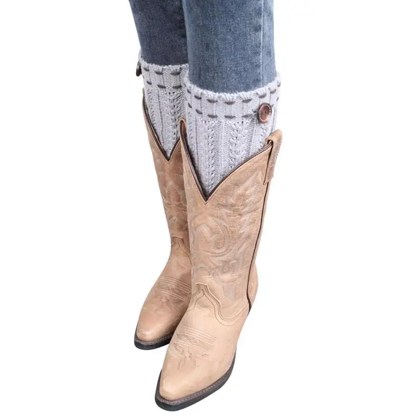 Теплые зимние носки под ботинки для девочек Calentadores De La Pierna #9456|boot toppers|boot socksleg warmers |