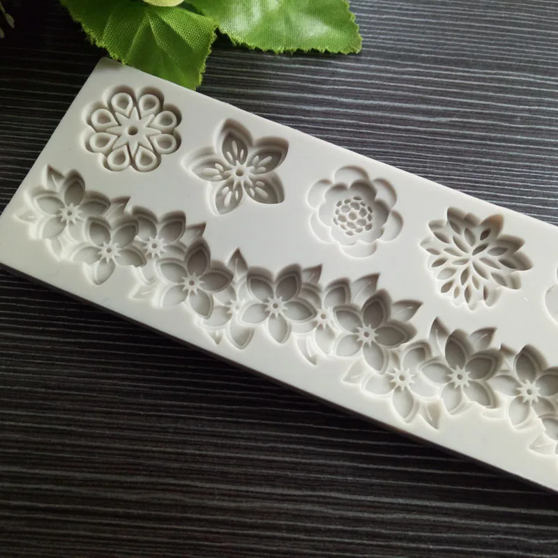 Различные формы цветка fondant(сахарная) торт форма шоколадовая форма декоративная глина