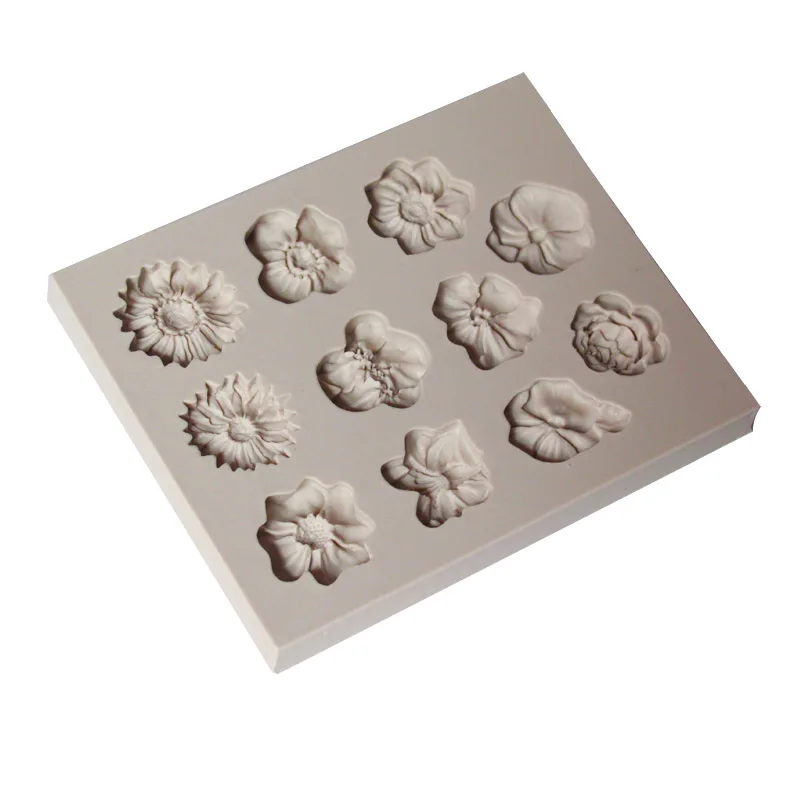 Leaf Fondant Silicone Mold 3D Flower Cooking Wedding Decoration Baking Sugar Craft Molds Leaves DIY Cake | Дом и сад