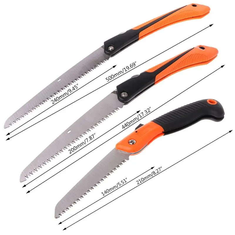 

New 6/8/10" Folding Saw 7Teeth per Inch Steel Wood Cutting Survival Hand Saw Household Garden Pruning Saw Hand Tool