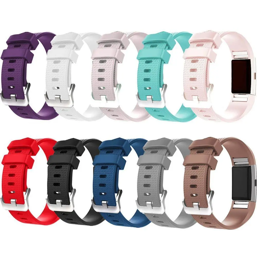 Силиконовый ремешок для часов для fitbit charge2 band умный Браслет для фитнеса часы сменный ремешок для спортивных часов полосы для fitbit Charge 2