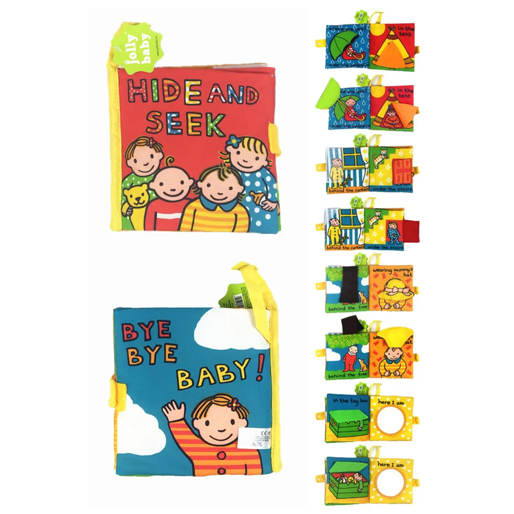 6 видов книга для активности Мультяшные животные мягкая детская обучающая