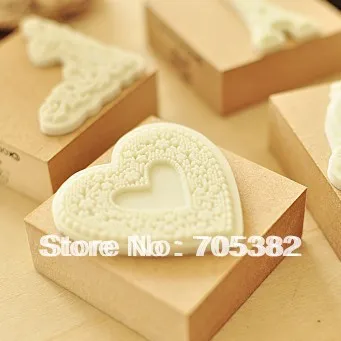 1PC Sweet Lace Tower Design Wood Stamp Gift Stamps Kids Toy Office Zakka School Supplies (ss-7294) | Канцтовары для офиса и
